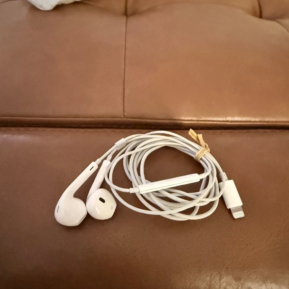 Apple iPhone White Wired Earbuds. Excellent used condition /maybe not used.